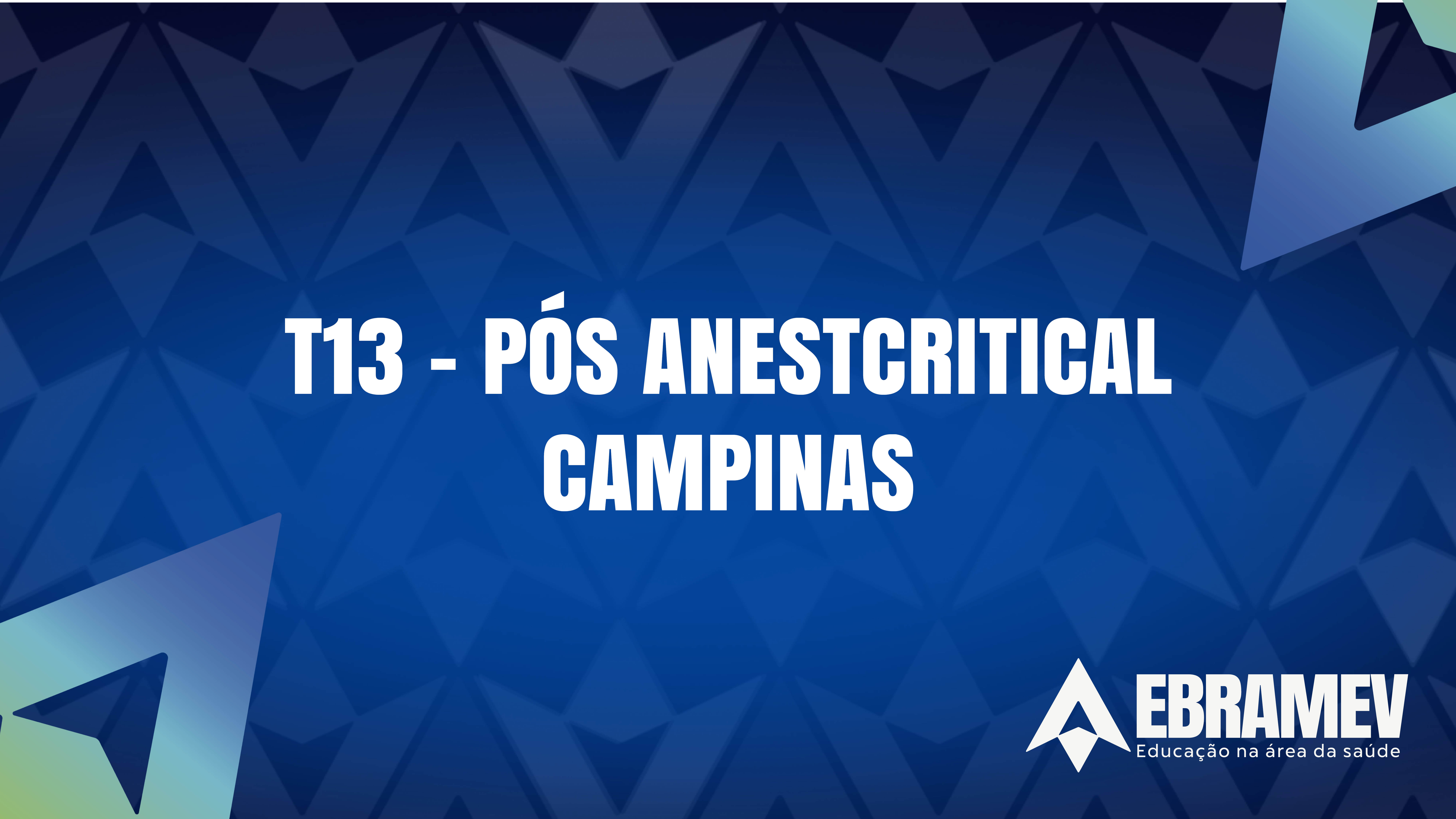 T13-ANESTCRITICAL CAMPINAS